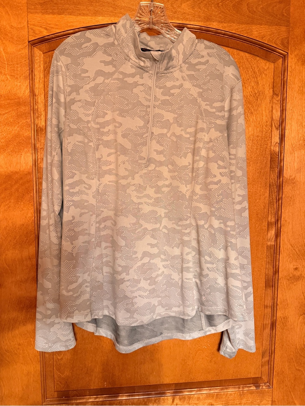 Spyder Women’s Long Sleeve Half-Zip in Light Grey Camo
